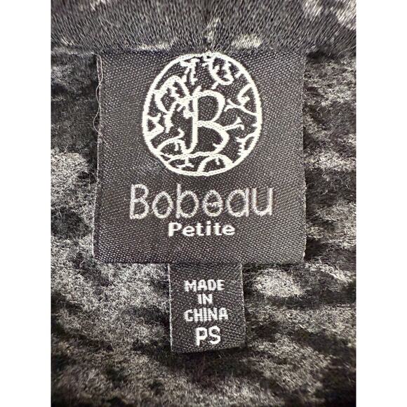 Bobeau Petite Size Sp Abstract Button Cardigan Sweater Gray Long Sleeve - Picture 6 of 9